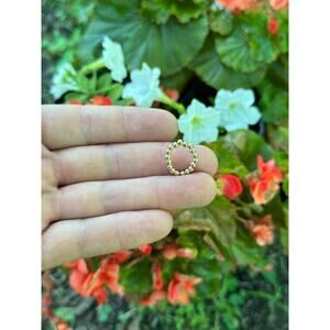 Gold Bead Stretch Toe Ring, 14 K Filled Stretch Gold Bead Toe Ring